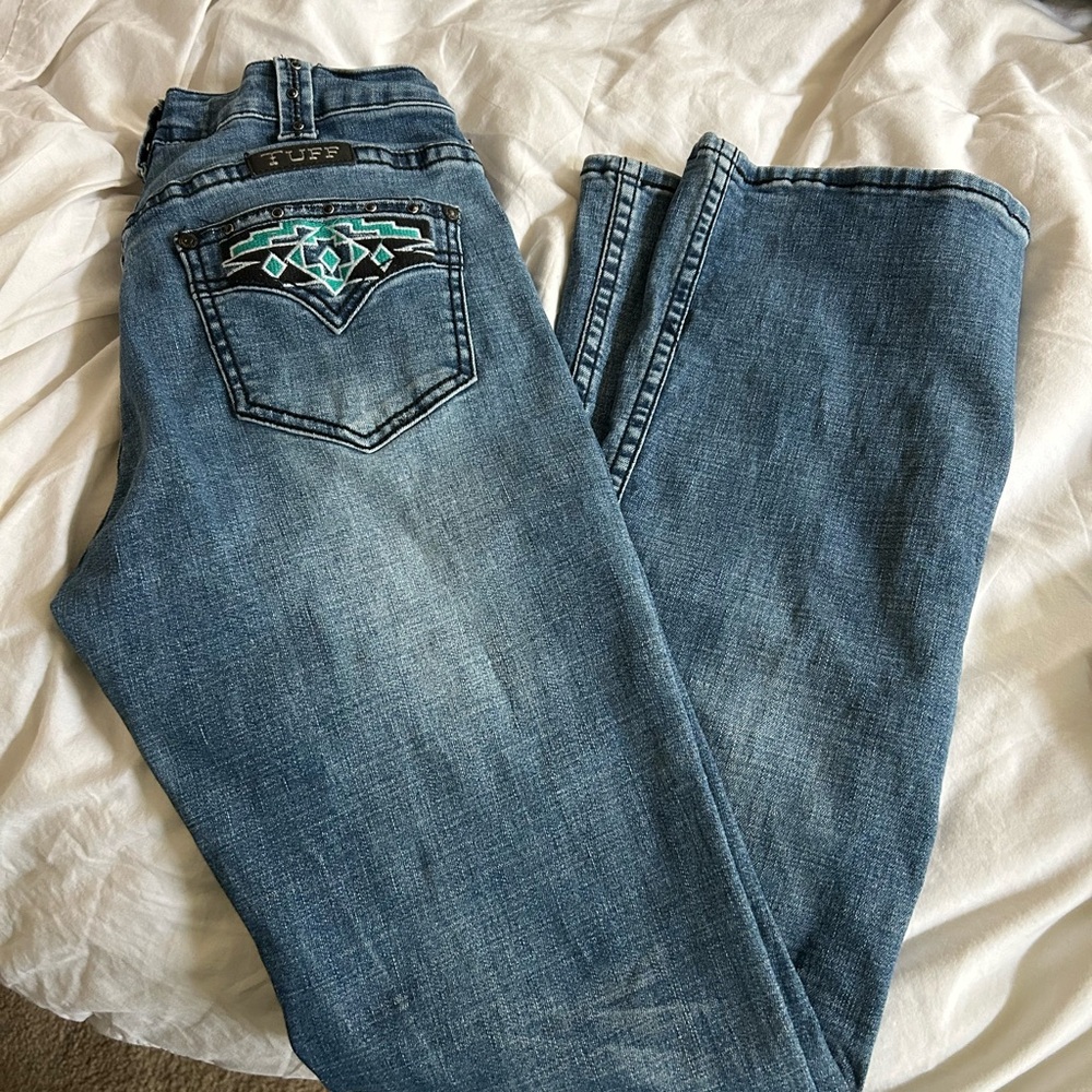 Cowgirl Tuff Blue Boot Cut Jeans